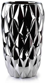 Keramická váza BASILE 24,5 cm strieborná