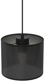 Luster na lanku LOFT SHADE 1xE27/60W/230V pr. 18 cm čierna