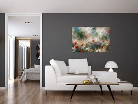 Obraz – Abstrakcia poľa s makmi (90x60 cm)