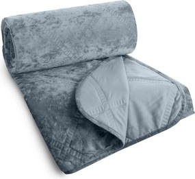 PREHOZ NA POSTEĽ VELVET1 170X210 CM STRIEBORNÝ