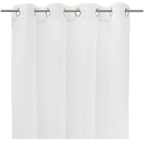 Biela záclona s prímesou ľanu 140x260 cm Fifties – Casa Selección