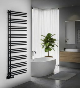 Aqualine Aqualine, POSEIDON vykurovacie teleso 550x1740mm, čierna matná, PS517B
