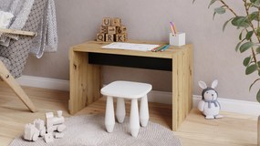 HUGO Dub Artisan/ Čierny - 2v1 POMOCNÍK NA KOLESÁCH/NOHÁCH - MOBILNÝ ODKLADACÍ STOLÍK DO OBÝVAČKY/ SPÁLNE/ DETSKEJ IZBY