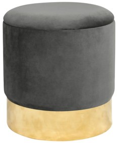 Taburet TANYA zamat sivý