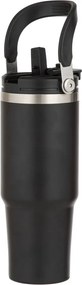 Čierna cestovná fľaša z nehrdzavejúcej ocele 1 l Eco – Ladelle