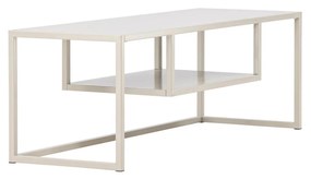 Kovový TV stolík RIVERSIDE 120x40cm, béžový
