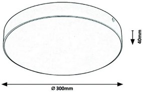 Rabalux LED vonkajšie stropné svietidlo TARTU 24W | 2500lm | 2800-6000K CCT | IP44 - biela