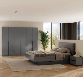 Čalúnená posteľ do spálne so zásuvkami 160x200 cm Teo