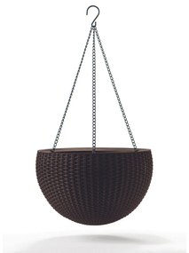 Keter Závesný kvetináč Sphere antracit, pr. 35 cm