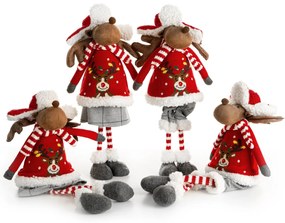 VIANOČNÁ FIGÚRKA REINDEER 52CM VIACFAREBNÁ