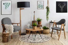 Koberec BERBER TANGER kruh B5940 krém / hnedý marokánsky