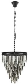 Dizajnový luster Jamarcus 52 cm sivý