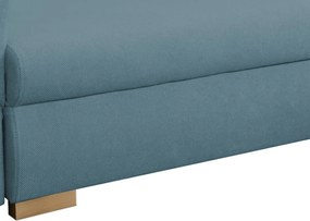 Rohová sedačka Helvetius, modrá látka