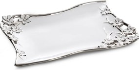 DEKORAČNÝ KERAMICKÝ TANIER KARIN 36X26 CM BIELA