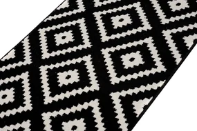 Koberec MAROKO CHODNIK  čierny Rozmery: 140x190
