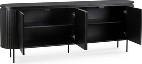Komoda Beck 200 cm čierna