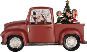 Christmas Decoration With LED Lighting And Music Car 28x12x15 Cm / 3xAA Red Plastic - 28*12*15 cm / 3*AA