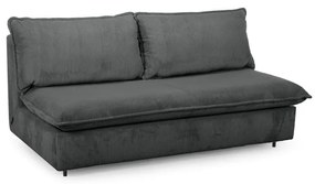 Tmavosivá menčestrová rozkladacia pohovka 184 cm Isadora – Bobochic Paris