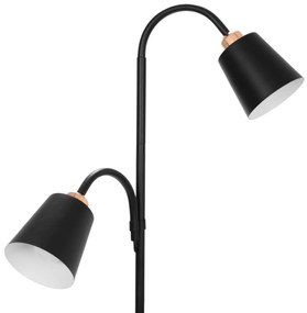 Toolight - Podlahová lampa APP924-2F, čierna, OSW-06328