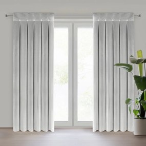 ZATEMŇOVACÍ ZÁVES NA PÚTKACH ALITA 85X250 CM STRIEBORNÁ