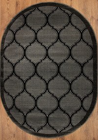 Koberec ROXY 9264A BLACK ovál