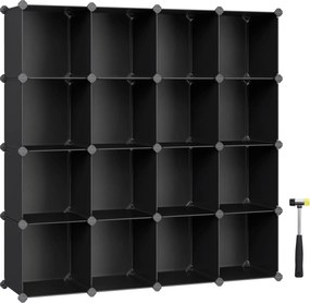XXXLutz REGÁL NA TOPÁNKY, čierna, 123/123/31 cm Boxxx - Online Only drobný nábytok - 002543078501