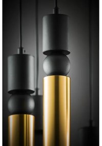 Jupiter 2018 - Luster na lanku ALAS 7xGU10/10W/230V zlatá/čierna