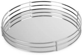 Ozdobný tanier PATI 30x5 cm strieborný