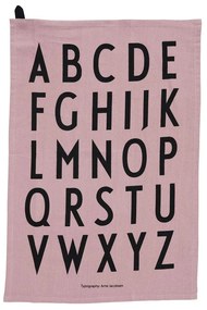 DESIGN LETTERS Dizajnová bavlnená utierka Lavender – set 2 ks