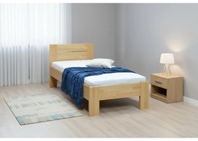 Jednolôžková masívna posteľ AMBER 90×200 cm, buk