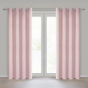 ZÁVES NA KRÚŽKOCH NERISA 140X250 CM PUDROVÁ