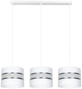 Luster na lanku CORAL 3xE27/60W/230V biela