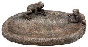 Napájadlo pre vtáky Frogs, 7,8x23,5 cm, magnézium, hnedá