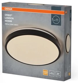 Osram - LED stropné svietidlo ORBIS LONDON LED/36W/230V priemer 48 cm, čierne