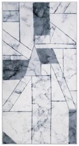 Geometrický koberec PUERTO sivý mramor 80x150 cm