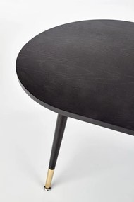 Elegantný konferenčný stolík EMBOSA čierny