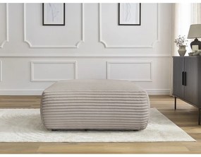 Svetlosivo-béžová menčestrová podnožka Lucien – Bobochic Paris