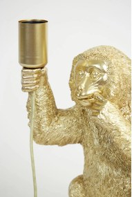 Zlatá stolná lampa s opičkou Monkey - 20*19*34 cm/40W