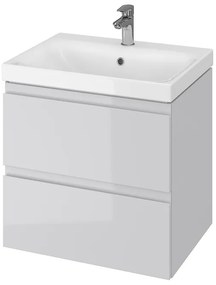 Cersanit - SET skrinka + umývadlo, šedý lesk, Moduo 60, S801-222-DSM