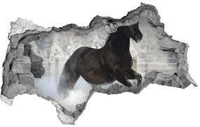 Diera 3D fototapeta nálepka Cválajícím koni sneh nd-b-118892522