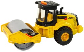 Lean Toys Stavebné vozidlo – žltý Valec na trecí pohon
