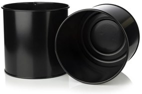 KOVOVÝ KVETINÁČ SO STOJANOM GLAMOUR 95X24 CM ČIERNA/ZLATÁ