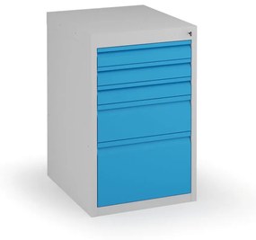 Podstavný dielenský box na náradie KOVONA, 5 zásuviek, 800 x 480 x 610 mm