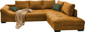 XXXLutz ROHOVÁ SEDAČKA, textil, koňaková P & B - Sedačky - 002310006714