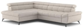 Rozkladacia rohová sedacia súprava L MARANO ľavá béžová