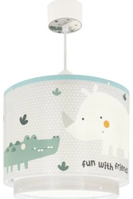 Dalber 60622 - Detský luster RHICO AND CROCO 1xE27/15W/230V 60622