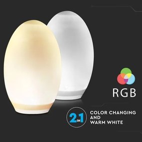 LED RGB Dekoračná solárna lampa 0,2W/1xAA IP44 500 mAh
