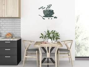 Nástenné hodiny Coffee šedé