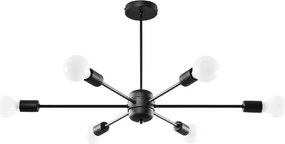 Čierne stropné svietidlo 68x86,5 cm Benedett – Sollux