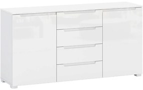 Komoda Hill 01 2D4S biely lesk